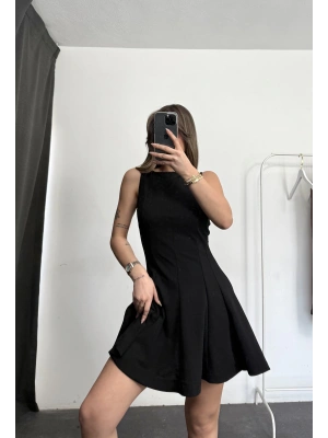 Vidya Kloş Elbise - Siyah