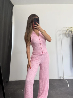 Vienna Yelek Takım - Pembe