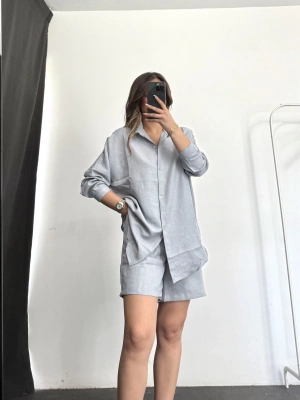 Almina Şort Takım - Gri