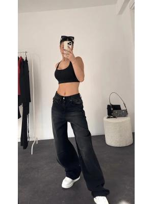 Wide Baggy Jean - Füme