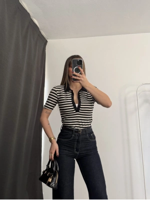 Wine Polo Taka Triko Bluz - Siyah