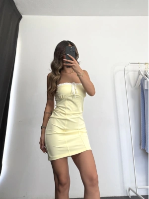 Yulia Mini Elbise - Sarı