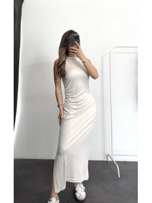 Zeena Modal Elbise - Bej