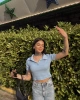 Polo Crop -Mavi