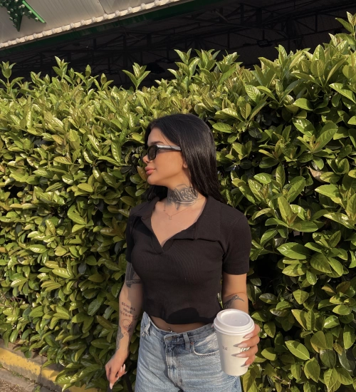 Polo Crop -Siyah