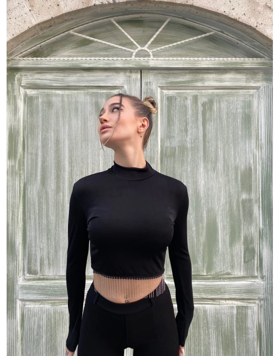 Diamond Crop - Siyah