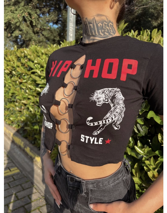 Hiphop Crop -Siyah