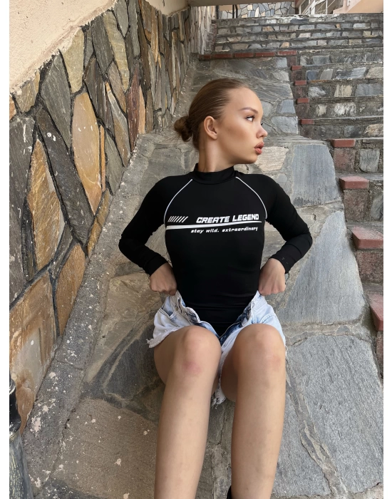 Legend Bodysuit - Siyah