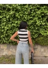 Line Crop-Siyah