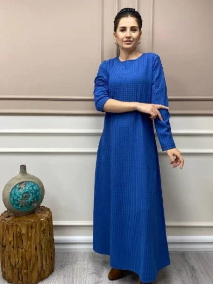 İnvee 6856 İndigo Elbise
