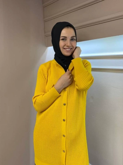 İnvee 6863 Sarı Hırka