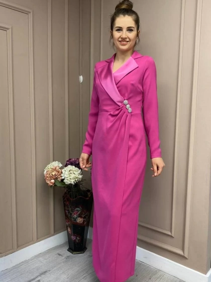 Senna 32329W23 Fuşya Zelins Abiye