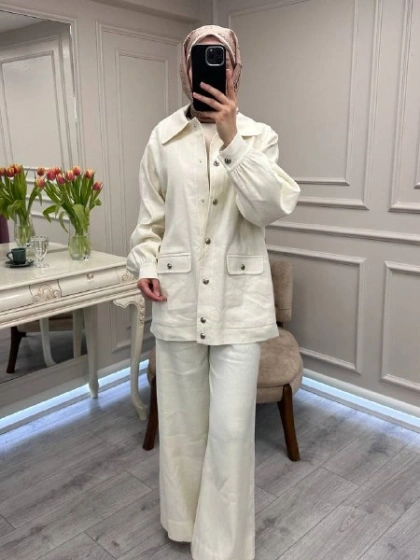 Exquise E26Y06205041 Krem Delancy-Rebeca Takım