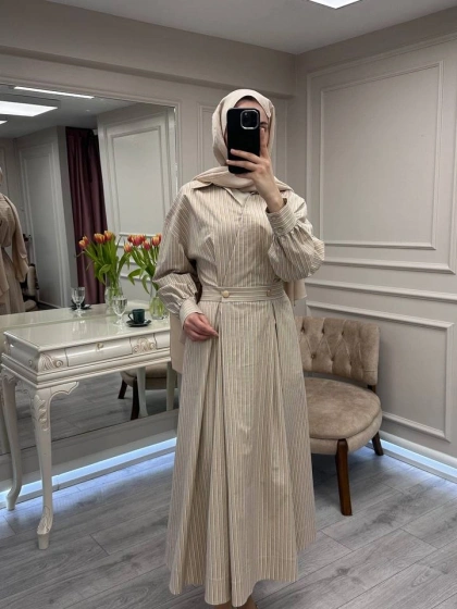 Exquise E26Y06218003 Çok Renkli Kaitlynn Elbise