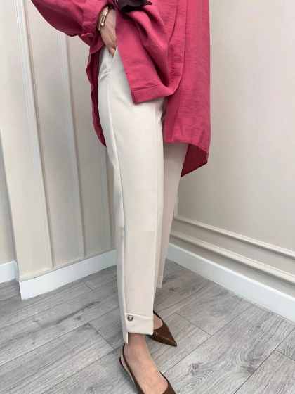 Yusuf Özdemir 26Y1624 Taş Paçası Detaylı Pantolon