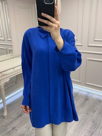 Nuss Triko 26Y3001 Napoli Blue Gömlek