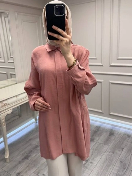 Nuss Triko 26Y3001 Nude Gömlek