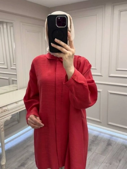 Nuss Triko 26Y3001 Kırmızı Gömlek