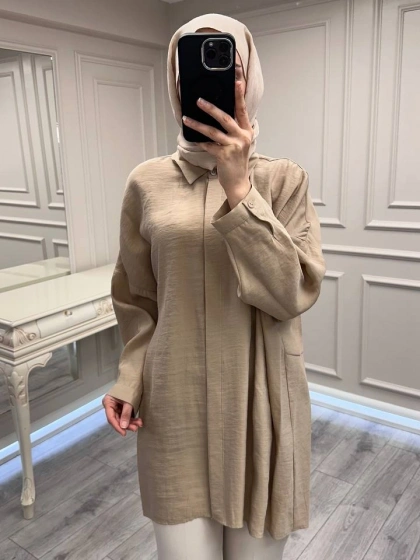 Nuss Triko 26Y3001 Latte Gömlek