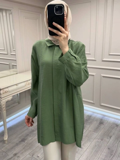 Nuss Triko 26Y3001 Sarmaşık Gömlek