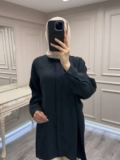 Nuss Triko 26Y3001 Siyah Gömlek