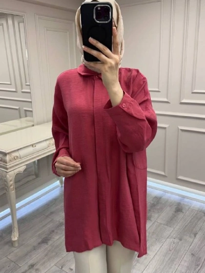 Nuss Triko 26Y3001 Red Plum Gömlek