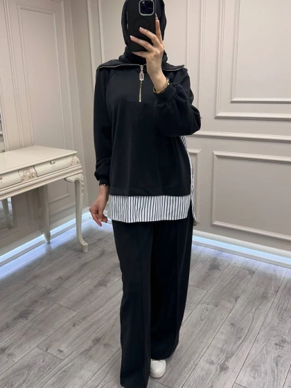 Nuss Triko 26Y1075 Siyah Takım