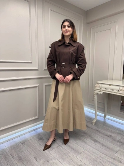 Venöve 26SSCEK0033 Kahverengi Teddy Ceket