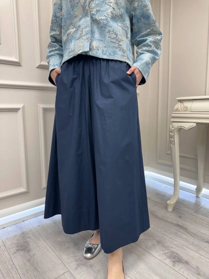 Venöve 26SSPNT0006 Lacivert Sole Pantolon