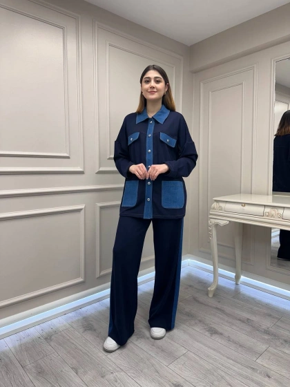 Exquise E26Y06281001 Lacivert Makena Macey Takım