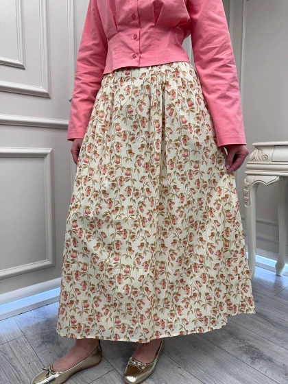 Exquise E26Y06215042 Çok Renkli Deene Etek