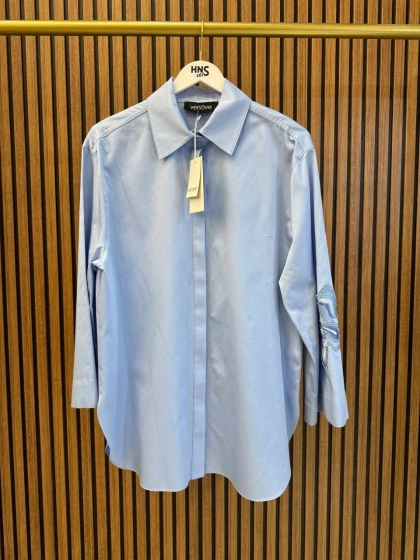 Venöve 26SSGOM0009 Mavi Irıs Gömlek