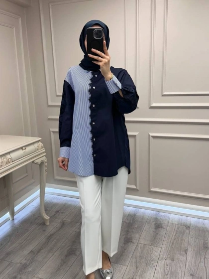 Ghisa 3610G4311 Lacivert Gömlek