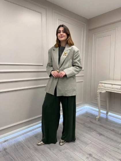 Venöve 26SSCEK0007 Yeşil Neve Ceket