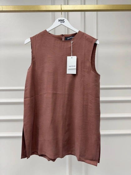 Venöve 26SSBLZ0006 Camel Mayla Bluz