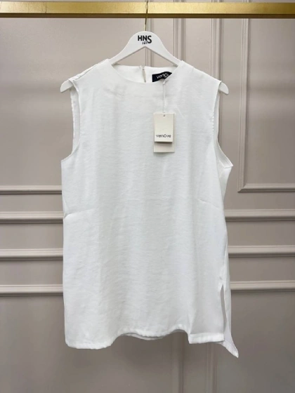 Venöve 26SSBLZ0006 Beyaz Mayla Bluz