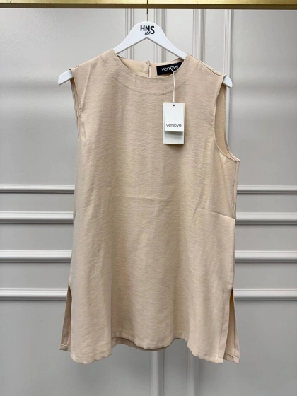 Venöve 26SSBLZ0006 Bej Mayla Bluz
