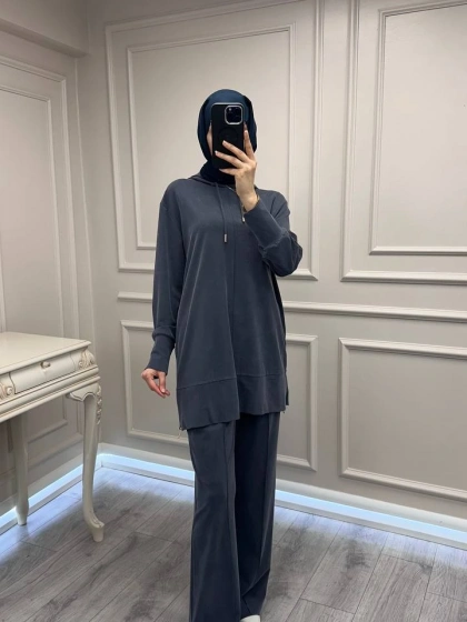 Hilay HLY0126Y101.004 Lacivert Oslo Yanları Fermuarlı Takım