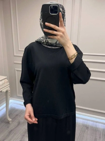 Venöve 26SSBLZ0005 Siyah Myles Bluz