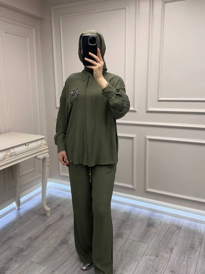 Exquise E26Y06208099 Haki Fealty-Morganne Takım