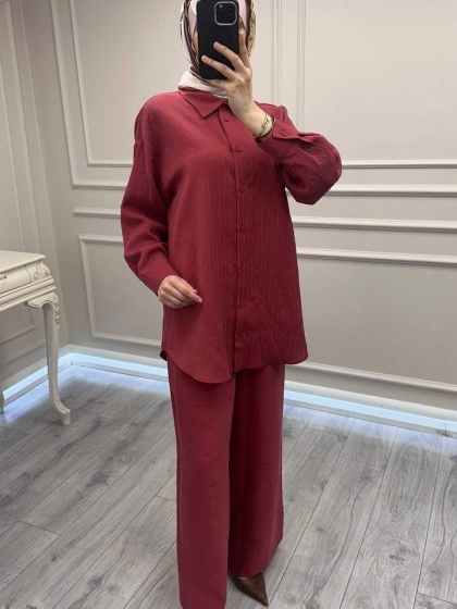 Nuss Triko 26Y1081 Red Plum Takım