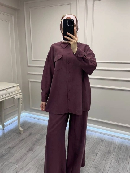 Nuss Triko 26Y1063 Mürdüm Takım