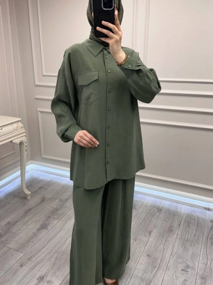 Nuss Triko 26Y1063 Yeşil Takım