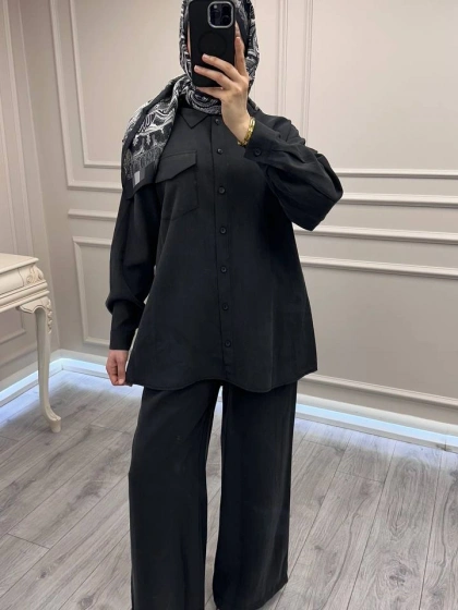 Nuss Triko 26Y1063 Siyah Takım