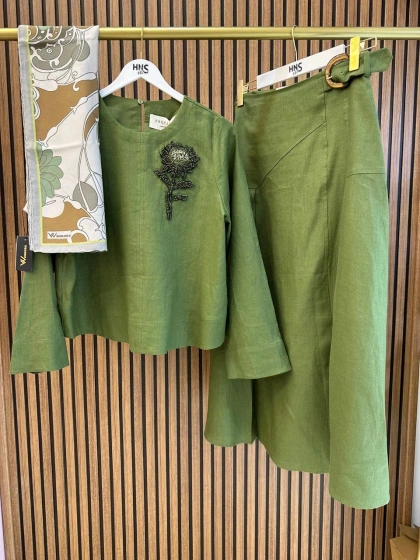 Exquise E26Y06207045 Haki Fifine-Burnice Takım