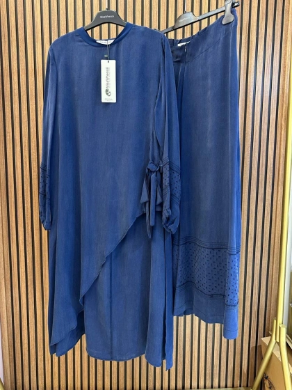 Misswhence 39003 İndigo Tunik Takım
