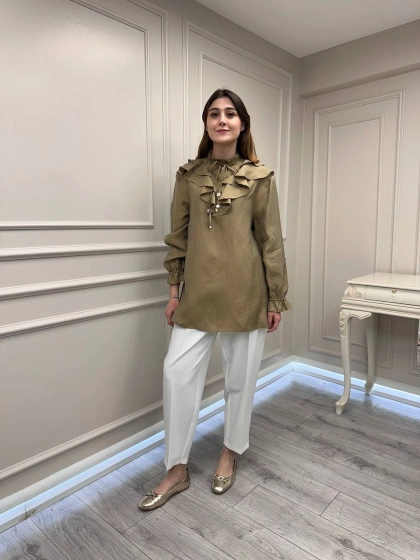 Venöve 26SSTUN0001 Haki Enid Tunik