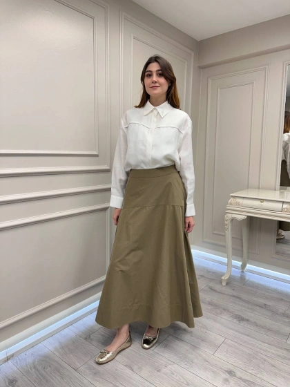 Venöve 26SSGOM0028 Beyaz Thomas Gömlek