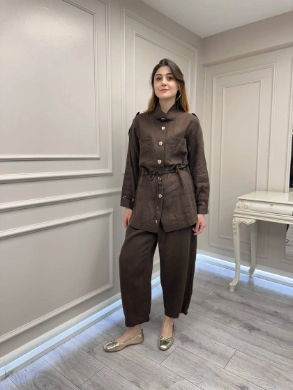 Venöve 26SSCEK0011 Kahverengi Elvi Takım