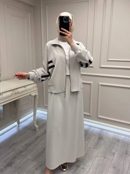 Nuss Triko 26Y1096 Taş Etekli Takım